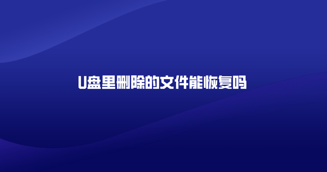 介绍个信用盘网址_U盘里删除的文件能恢复吗介绍个信用盘网址？介绍六个可以手动尝试的方法